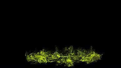 带通道大气绿色圆形粒子循环扩散爆炸特效视频的预览图